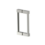 Kartners - LISBON- 8-inch Double Shower Door Handle-Brushed Nickel - Brushed Nickel
