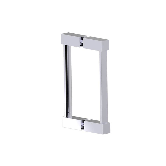 Kartners - LISBON- 8-inch Double Shower Door Handle-Polished Chrome - Polished Chrome
