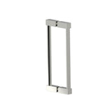 Kartners - LISBON - 12-inch Double Shower Door Handle-Polished Nickel - Polished Nickel