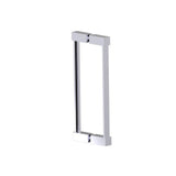 Kartners - LISBON - 12-inch Double Shower Door Handle-Polished Chrome - Polished Chrome