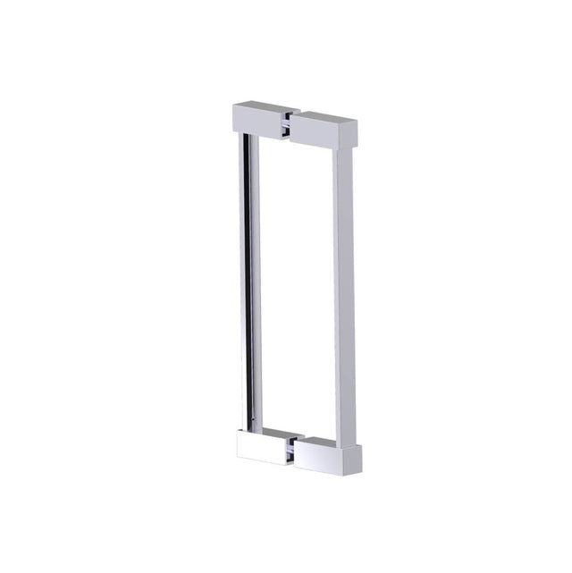 Kartners - LISBON - 12-inch Double Shower Door Handle-Polished Chrome - Polished Chrome