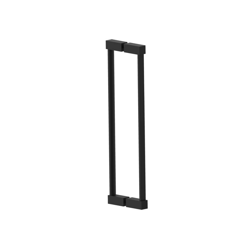 Kartners - LISBON - 18-inch Double Shower Door Handle-Matte Black - Matte Black
