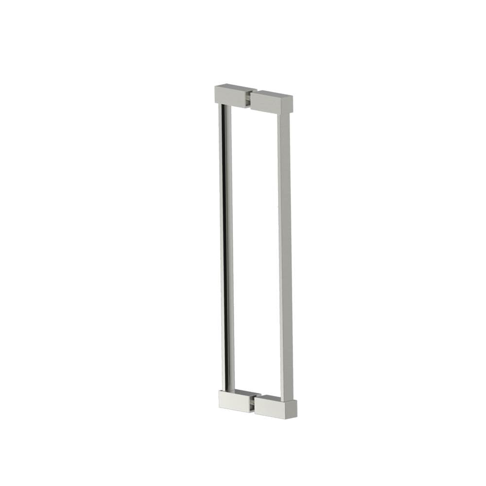 Kartners - LISBON - 18-inch Double Shower Door Handle-Brushed Nickel - Brushed Nickel