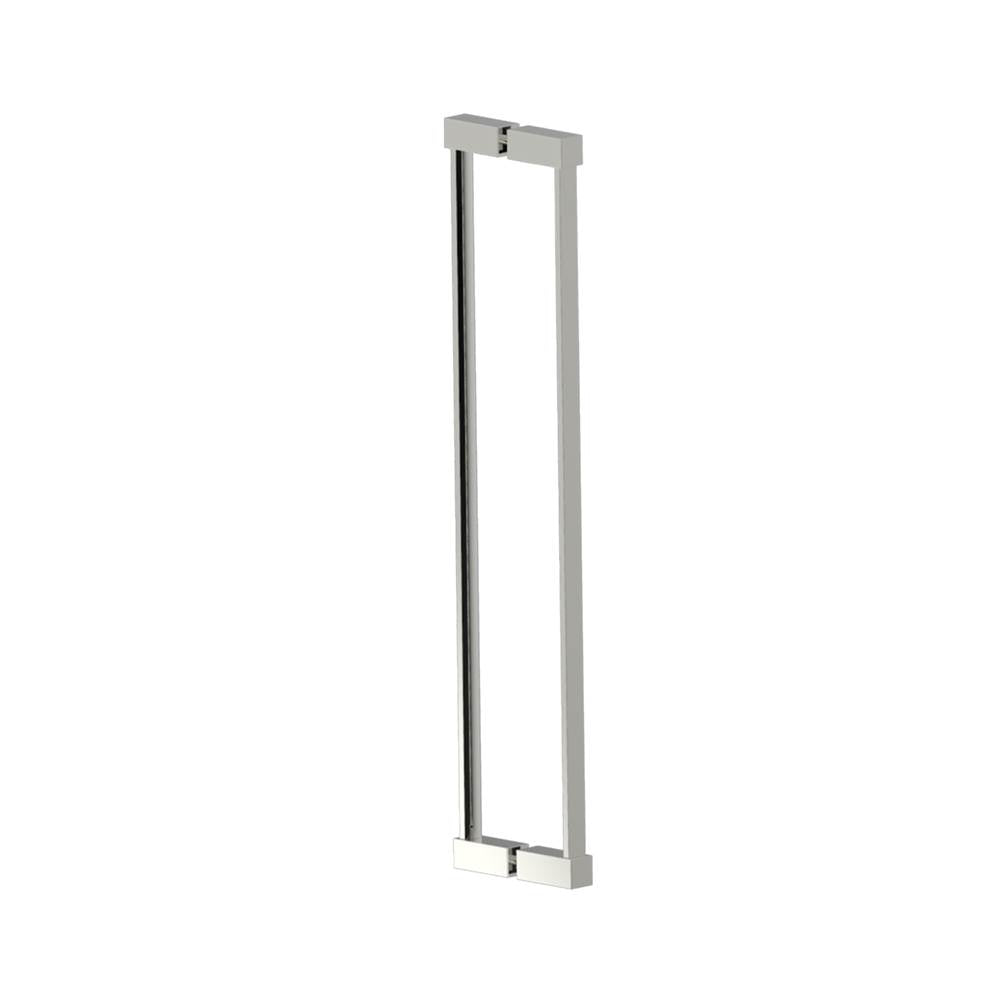 Kartners - LISBON - 24-inch Double Shower Door Handle-Polished Nickel - Polished Nickel