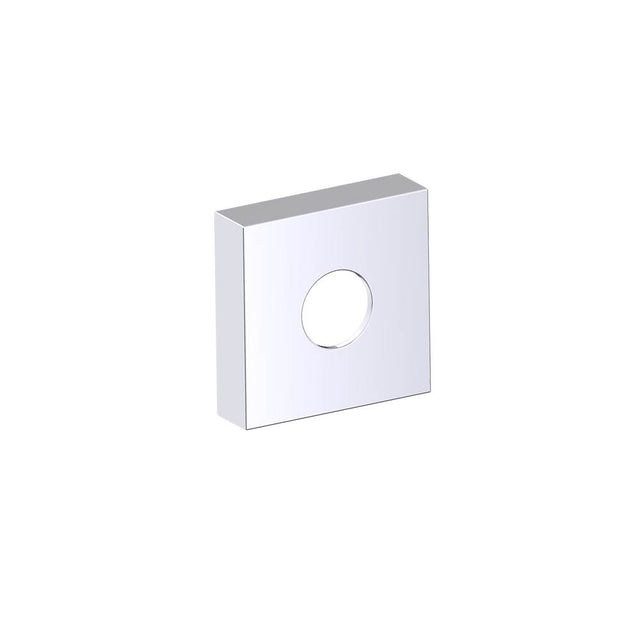 Kartners - LISBON - Square Large Rosette-Polished Chrome - Polished Chrome