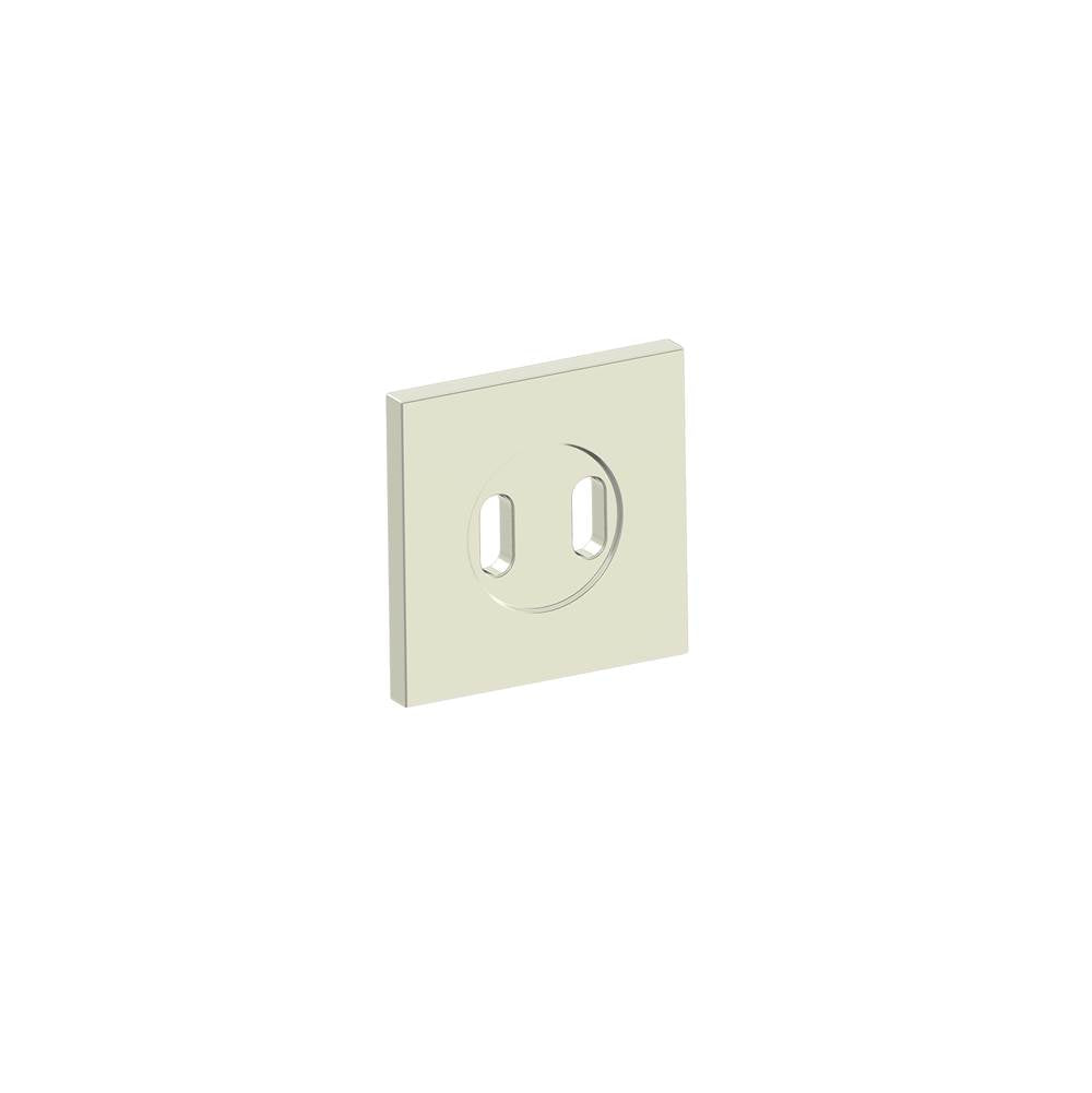 Kartners - LISBON - Square Small Rosette-Polished Nickel - Polished Nickel