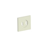 Kartners - LISBON - Square Small Rosette-Polished Nickel - Polished Nickel