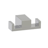 Kartners - MUNICH - Double Prong Robe Hook-Polished Nickel - Polished Nickel