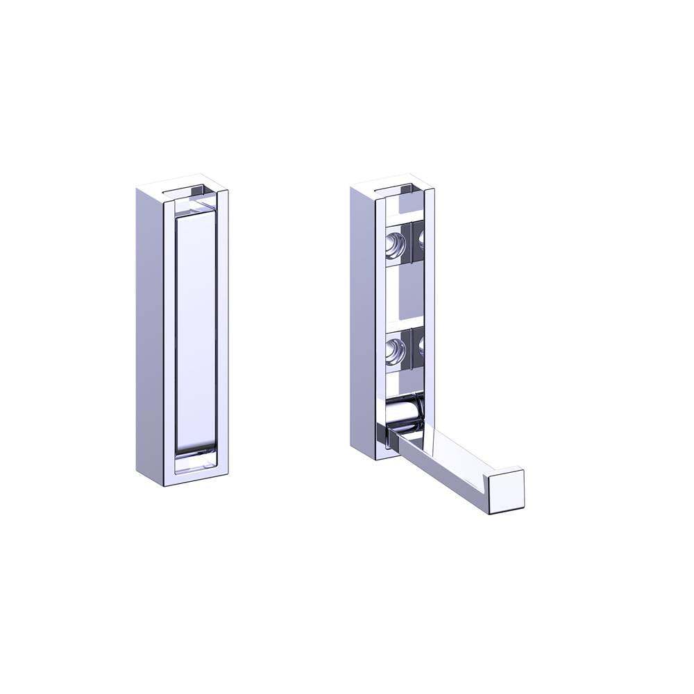 Kartners - MUNICH - Fold Down Robe Hook-Prosecco Bronze - Prosecco Bronze