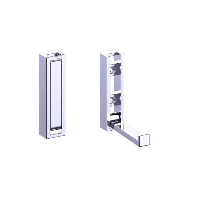 Kartners - MUNICH - Fold Down Robe Hook-Prosecco Bronze - Prosecco Bronze