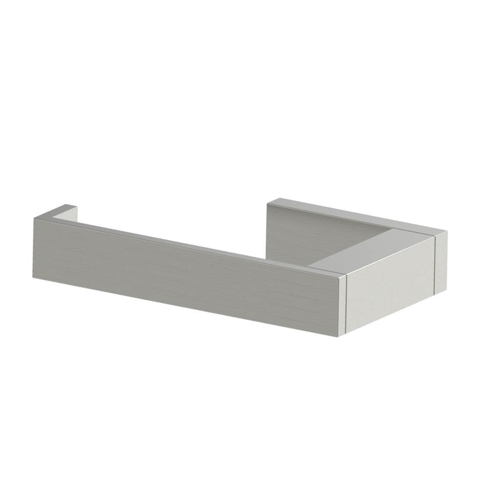 Kartners - MUNICH - Classic Toilet Paper Holder (Left)-Brushed Nickel - Brushed Nickel