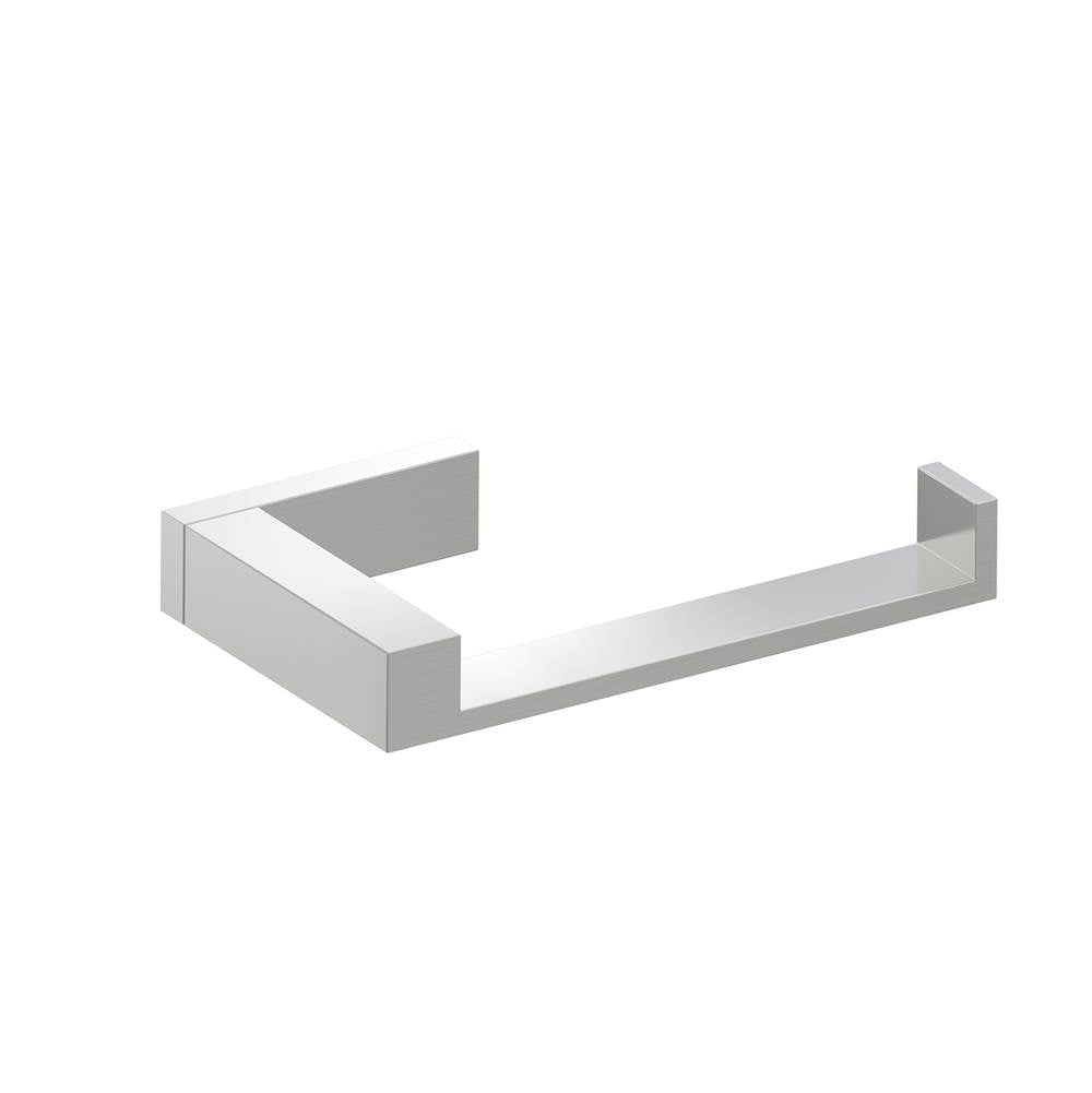 Kartners - MUNICH - Single Toilet Paper Holder -Brushed Nickel - Brushed Nickel
