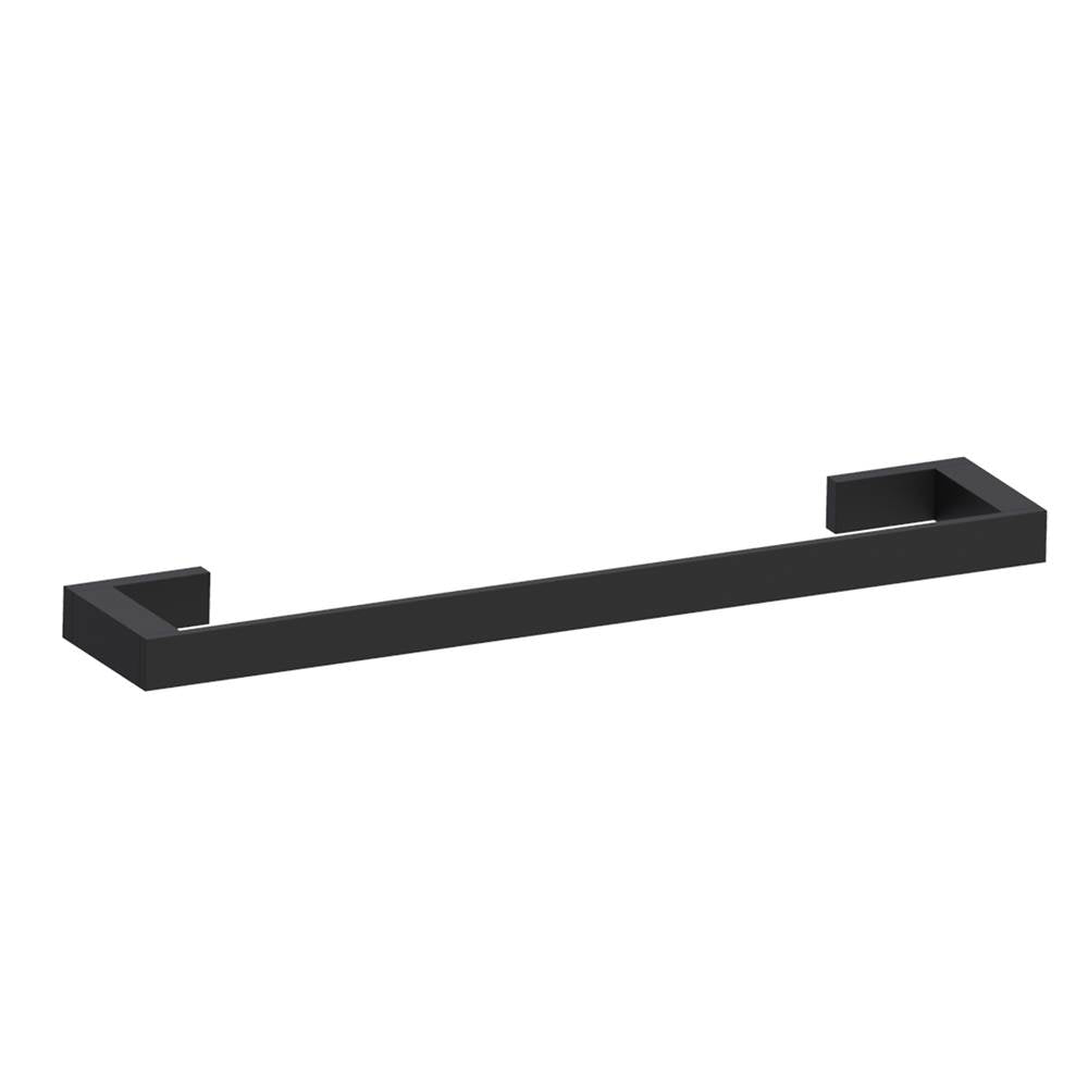 Kartners - MUNICH - 18-inch Bathroom Towel Bar-Matte Black - Matte Black