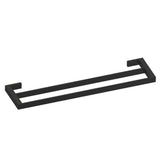 Kartners - MUNICH - 24-inch Double Bathroom Towel Bar-Matte Black - Matte Black