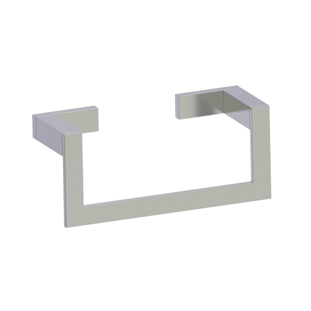 Kartners - MUNICH - Rectangular Towel Ring-Brushed Nickel - Brushed Nickel