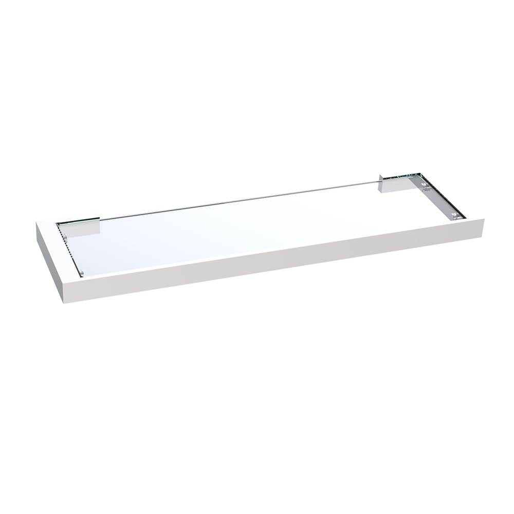 Kartners - MUNICH - Glass Shelf-Polished Chrome - Polished Chrome