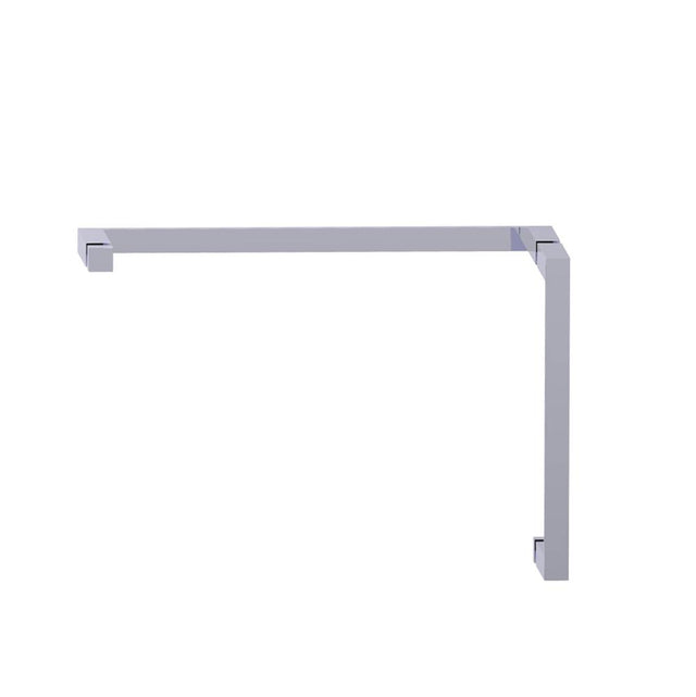 Kartners - MUNICH - 12-inch x 18-inch Offset Shower Door Handles -Polished Chrome - Polished Chrome