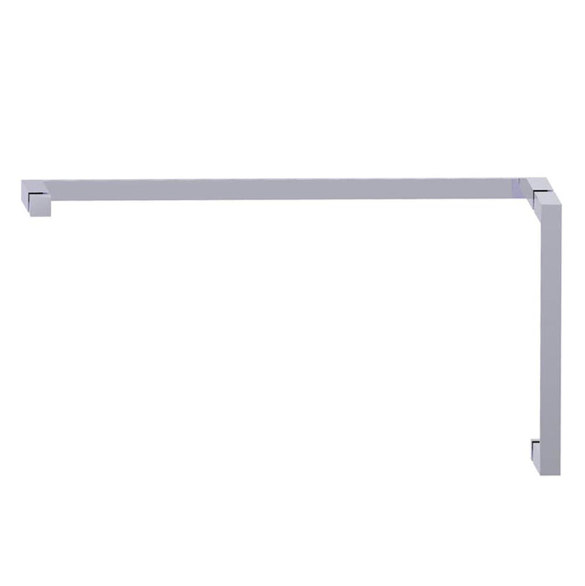 Kartners - MUNICH - 12-inch x 24-inch Offset Shower Door Handles -Polished Chrome - Polished Chrome