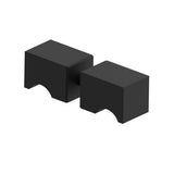 Kartners - MUNICH - Double Shower Door Handle-Matte Black - Matte Black