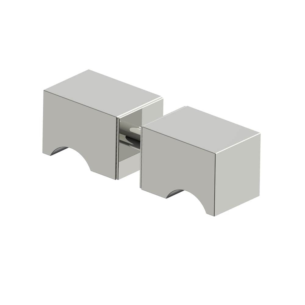 Kartners - MUNICH - Double Shower Door Handle-Polished Nickel - Polished Nickel