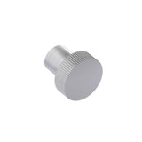 Kartners - Straight KNURLED - Cabinet Knob-Brushed Nickel - Brushed Nickel