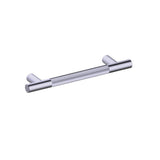Kartners - Straight Knurled -  6-inch Cabinet Pull-Brushed Nickel - Brushed Nickel