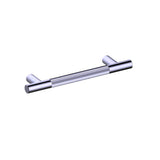 Kartners - Straight Knurled -  6-inch Cabinet Pull-Polished Chrome - Polished Chrome