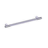 Kartners - Straight Knurled -  12-inch Cabinet Pull-Brushed Nickel - Brushed Nickel