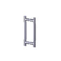 Kartners - Straight Knurled -  8-inch Double Shower Door Handle-New World Bronze - New World Bronze