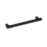 Kartners - Straight Knurled -  18-inch Appliance Pull-Matte Black - Matte Black