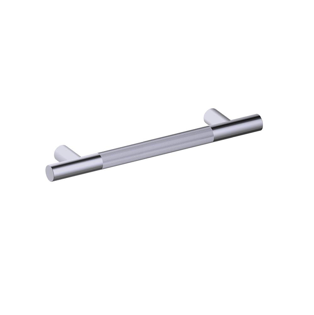 Kartners - Straight Knurled -  12-inch Grab Bar-Brushed Nickel - Brushed Nickel