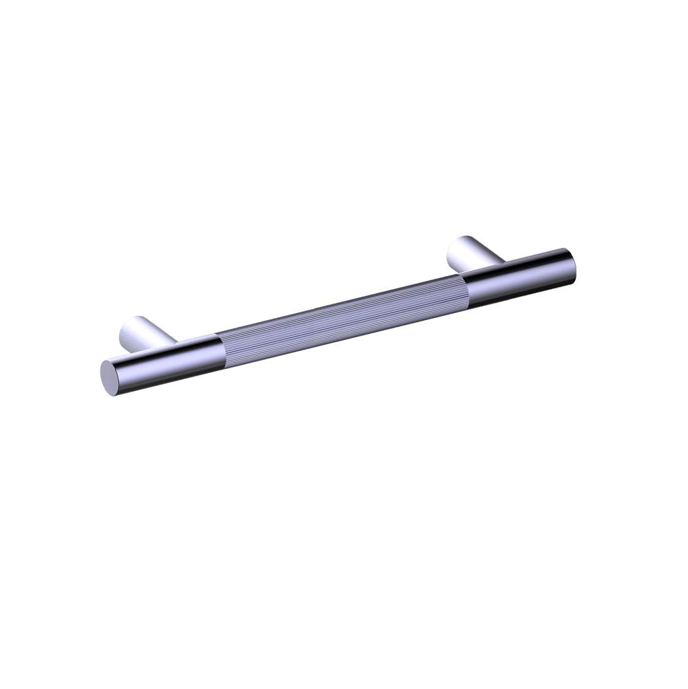 Kartners - Straight Knurled -  12-inch Grab Bar-Polished Chrome - Polished Chrome