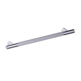 Kartners - Straight Knurled -  24-inch Grab Bar-Brushed Nickel - Brushed Nickel