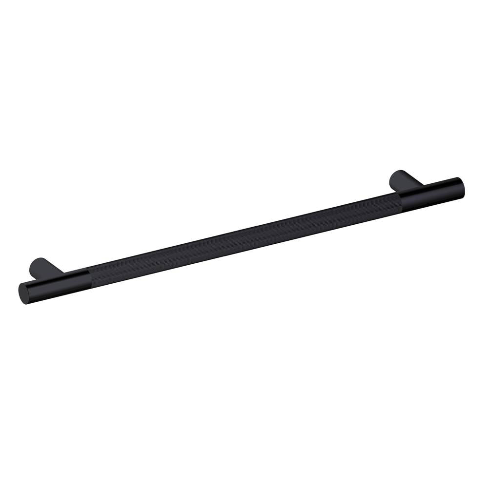 Kartners - Straight Knurled -  36-inch Grab Bar-Matte Black - Matte Black