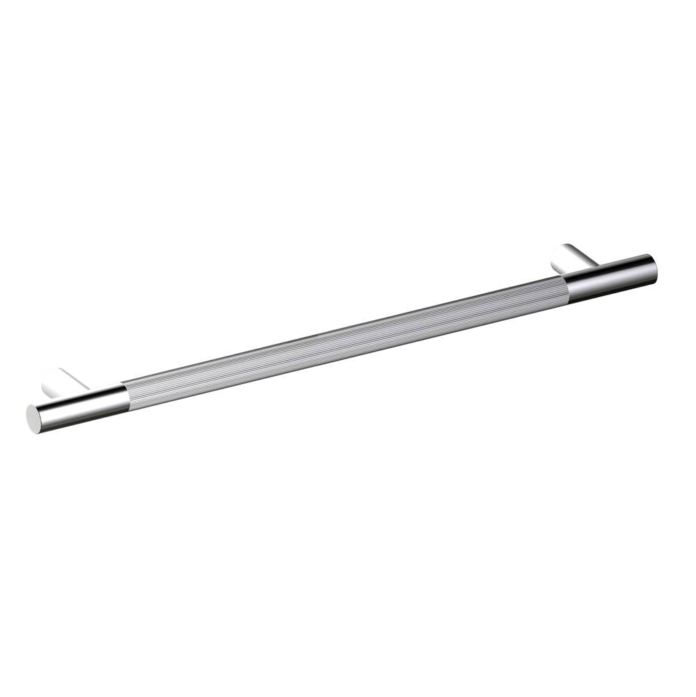 Kartners - Straight Knurled -  36-inch Grab Bar-Polished Nickel - Polished Nickel