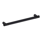 Kartners - Straight Knurled -  24-inch Appliance Pull-Matte Black - Matte Black