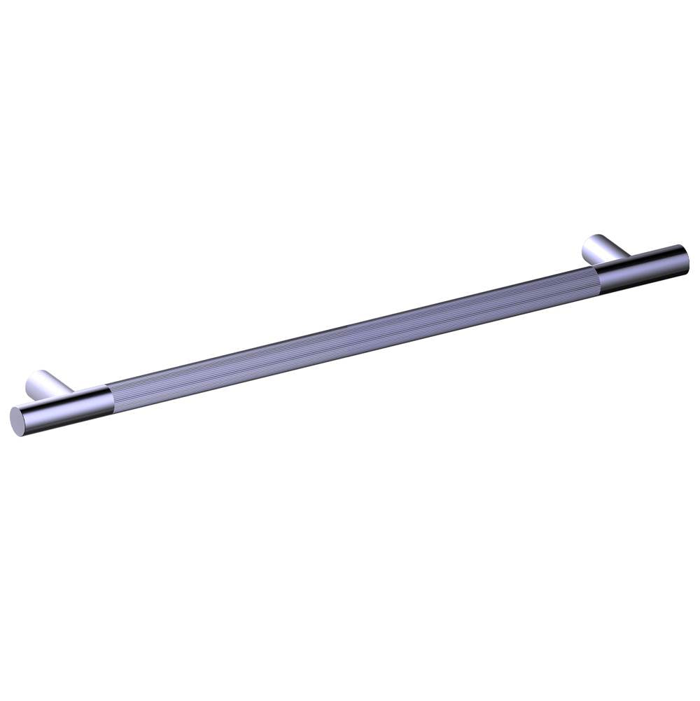 Kartners - Straight Knurled -  42-inch Grab Bar-Polished Chrome - Polished Chrome
