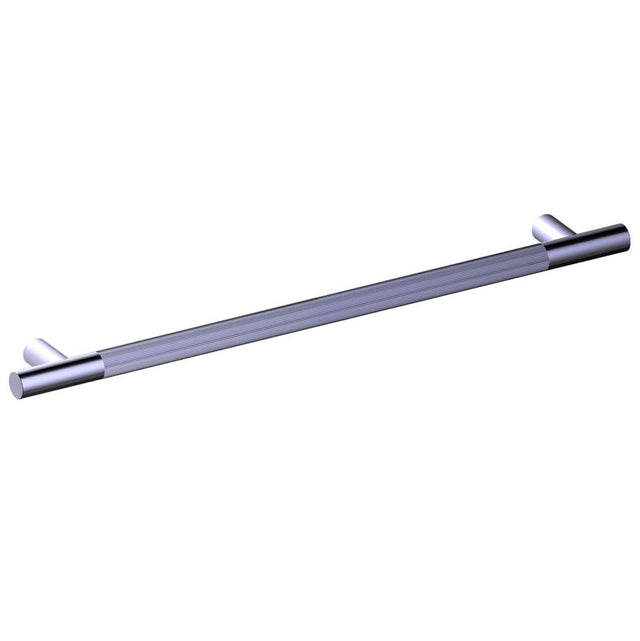 Kartners - Straight Knurled -  42-inch Grab Bar-Polished Chrome - Polished Chrome