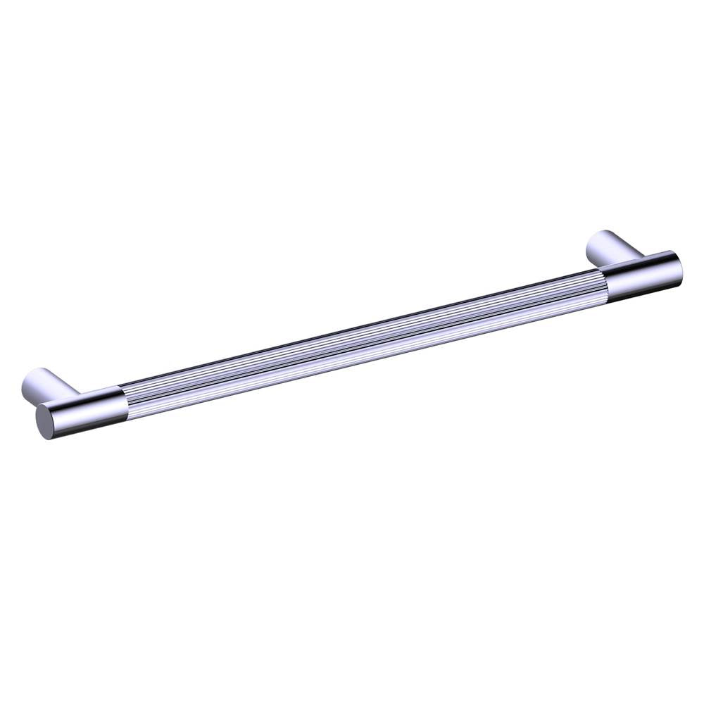 Kartners - Straight Knurled -  30-inch Appliance Pull-Polished Chrome - Polished Chrome