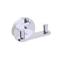 Kartners - FRANKFURT -  Double Prong Robe Hook-Polished Chrome - Polished Chrome