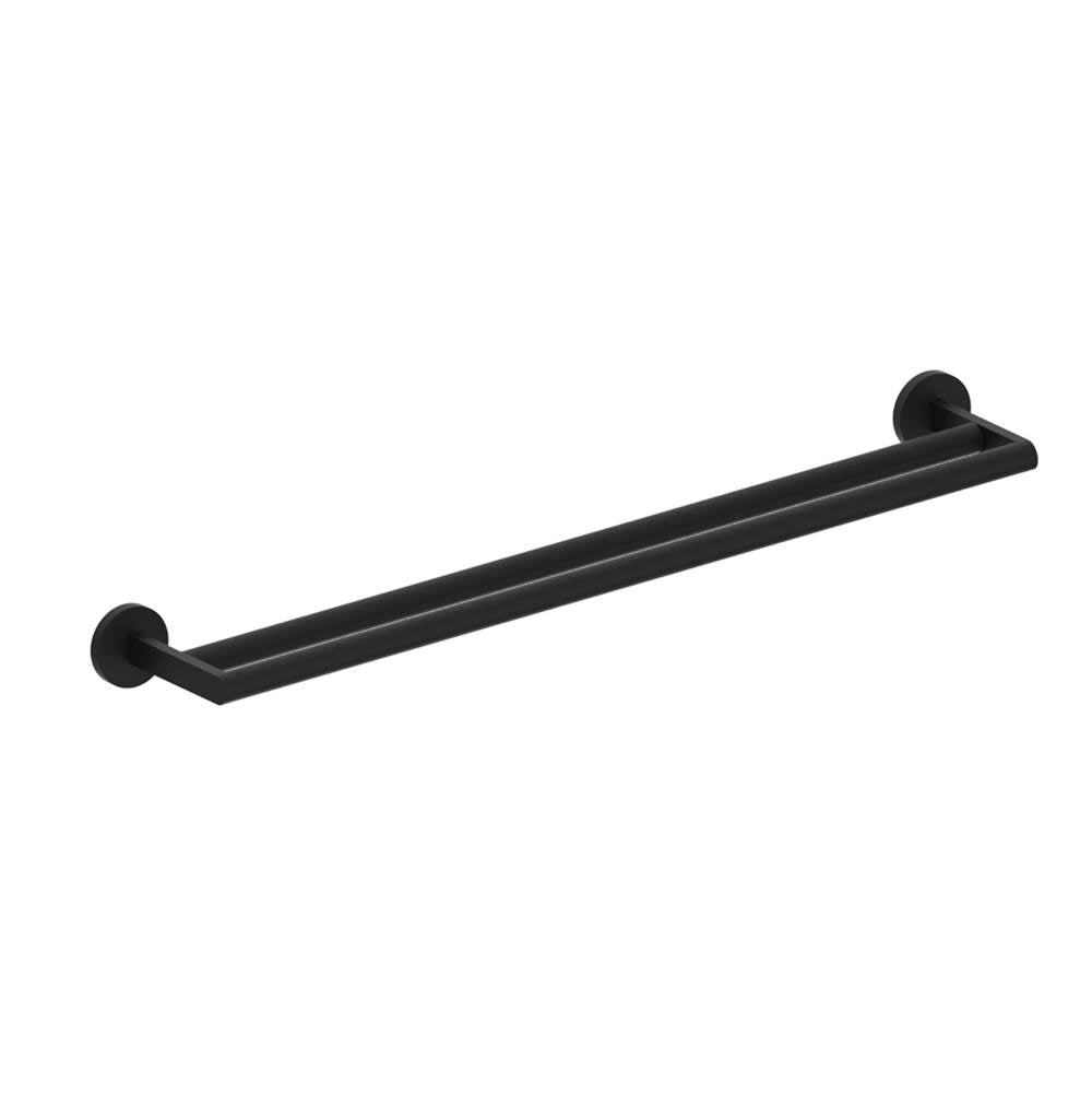 Kartners - FRANKFURT -  24-inch Double Bathroom Towel Bar -Matte Black - Matte Black