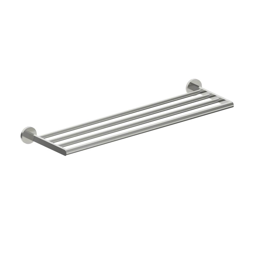 Kartners - FRANKFURT - Towel Shelf-Brushed Nickel - Brushed Nickel