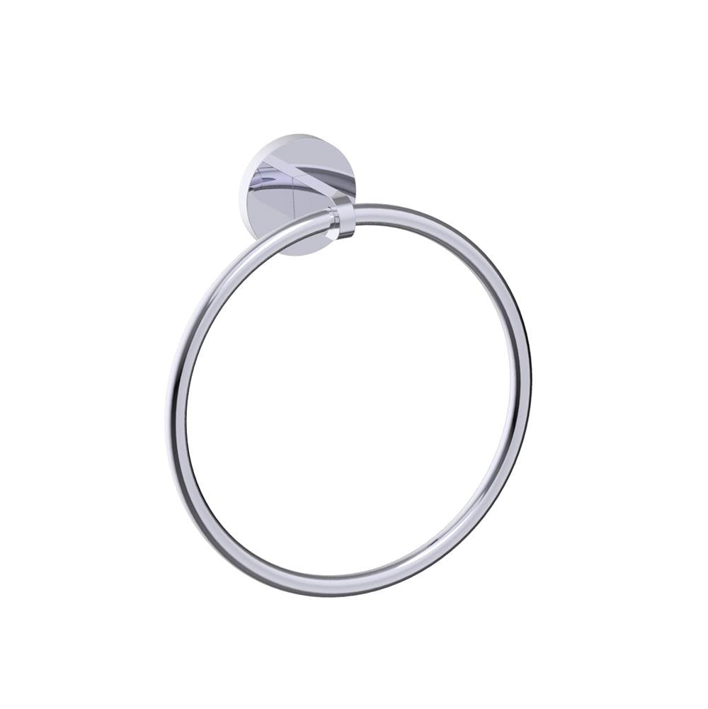 Kartners - FRANKFURT - Round Towel Ring-Polished Chrome - Polished Chrome