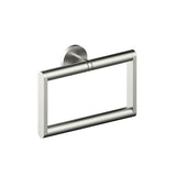 Kartners - FRANKFURT - Square Towel Ring-Brushed Nickel - Brushed Nickel