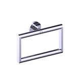 Kartners - FRANKFURT - Square Towel Ring-Polished Chrome - Polished Chrome