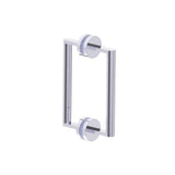 Kartners - FRANKFURT - 8-inch Double Shower Door Handle-Polished Chrome - Polished Chrome