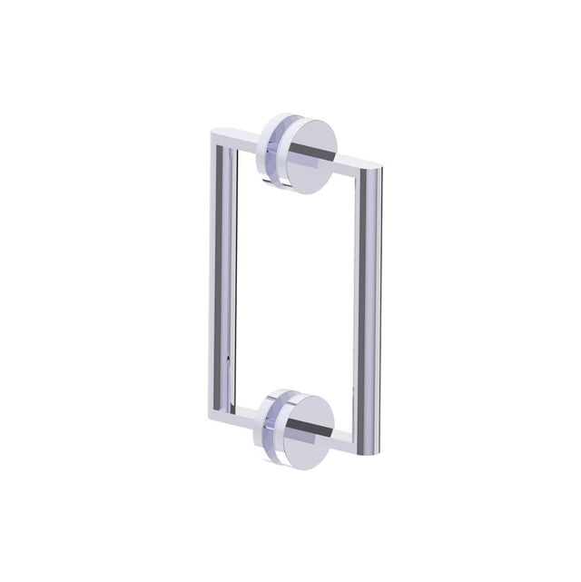 Kartners - FRANKFURT - 8-inch Double Shower Door Handle-Polished Chrome - Polished Chrome