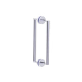 Kartners - FRANKFURT - 12-inch Double Shower Door Handle-Polished Chrome - Polished Chrome