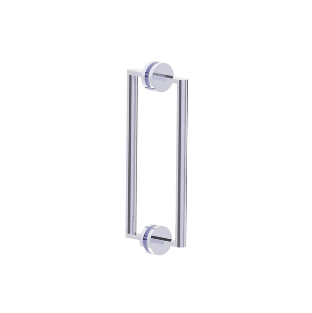 Kartners - FRANKFURT - 12-inch Double Shower Door Handle-Polished Chrome - Polished Chrome
