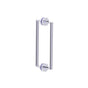 Kartners - FRANKFURT - 12-inch Double Shower Door Handle-Polished Chrome - Polished Chrome